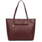 SAC SHOPPING SMOOTH BORDEAUX LANCASTER