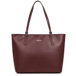 SAC SHOPPING SMOOTH BORDEAUX LANCASTER