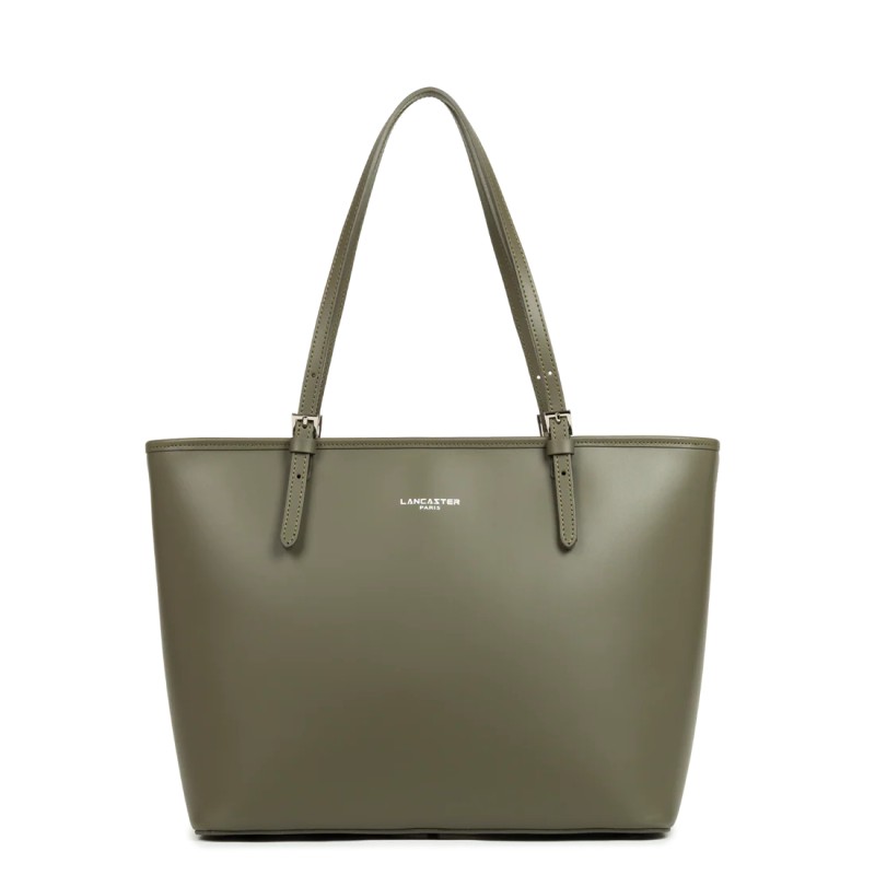 SAC SHOPPING SMOOTH KAKI FUMÉ LANCASTER