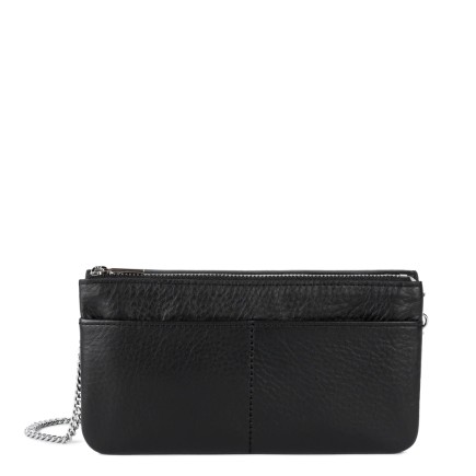 DOUBLE POCHETTE SOFT PM NOIR LANCASTER
