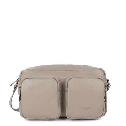SAC TROTTEUR SOFT CARAMELLA GALET FONCÉ LANCASTER