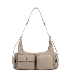 SAC BESACE CARAMELLA GALET FONCÉ LANCASTER