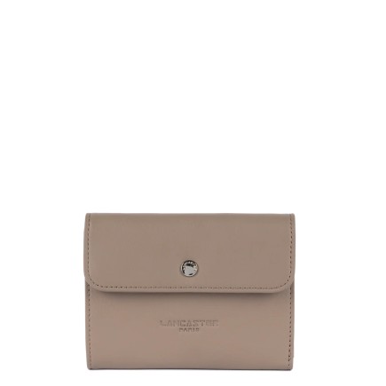 PORTEFEUILLE SOFT PM GALET FONCÉ LANCASTER