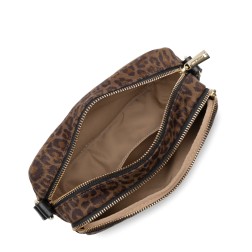 SAC TROTTEUR ZIPPÉ JUNGLE CAMEL LÉOPARD LANCASTER