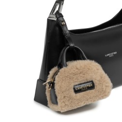 NANO SAC À MAIN  MOUMOUTE BEIGE NOIR LANCASTER