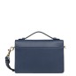 SAC TROTTEUR BLEU MER LANCASTER X ZOÉ EN CUIR DE VACHETTE RECYCLÉ