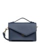 SAC TROTTEUR BLEU MER LANCASTER X ZOÉ EN CUIR DE VACHETTE RECYCLÉ