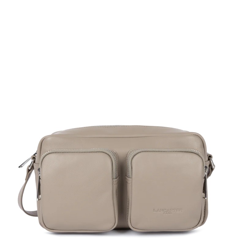 SAC TROTTEUR SOFT CARAMELLA GALET FONCÉ LANCASTER