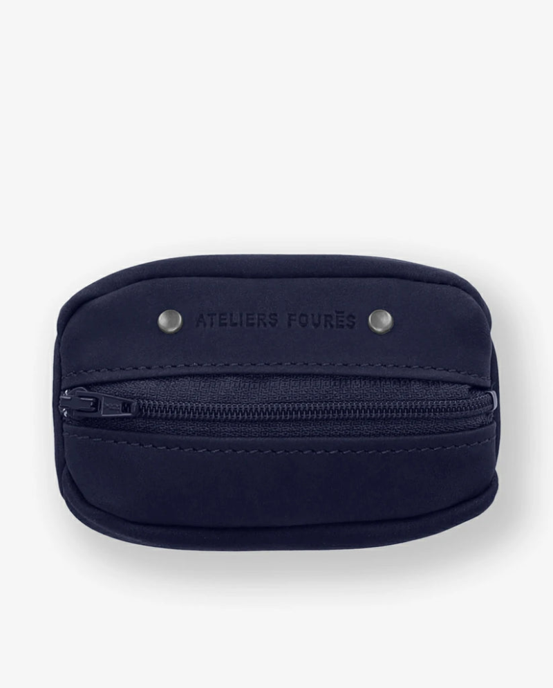 GRAIN DE CAFÉ EN CUIR HECTOR CB AU DOS MARINE FOURES GRAIN DE CAFÉ EN CUIR HECTOR CB AU DOS MARINE FOURES