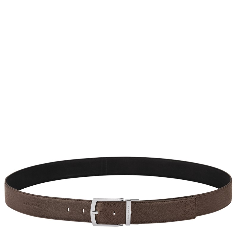 LONGCHAMP LE FOULONNÉ CEINTURE HOMME MOKA/NOIR