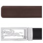 LONGCHAMP DELTA BOX CEINTURE HOMME NOIR/MOKA