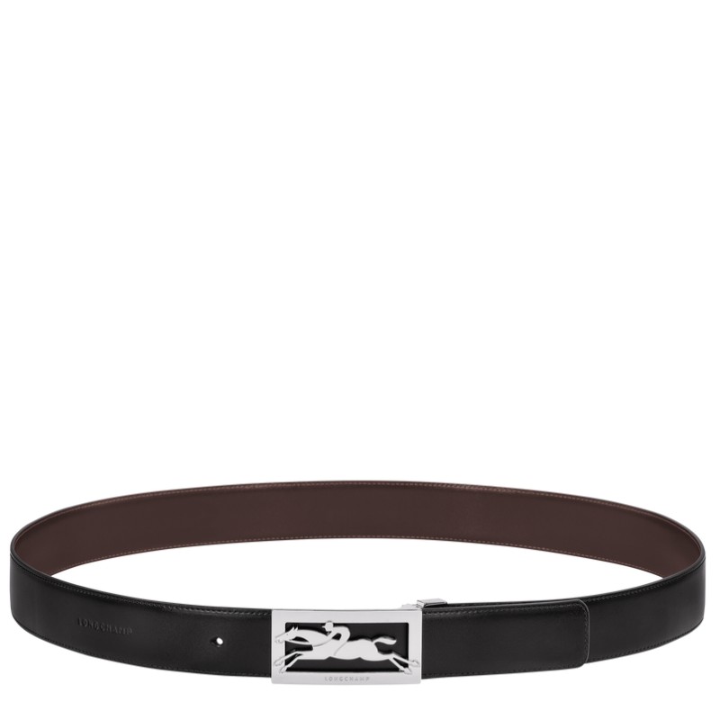 LONGCHAMP DELTA BOX CEINTURE HOMME NOIR/MOKA