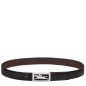 LONGCHAMP DELTA BOX CEINTURE HOMME NOIR/MOKA