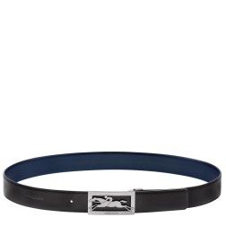 LONGCHAMP DELTA BOX CEINTURE HOMME NOIR/MARINE
