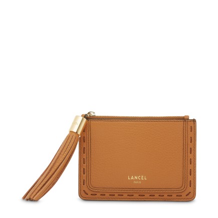 PORTE CARTES ZIPPÉ PREMIER FLIRT CAMEL LANCEL