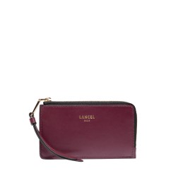 PORTE CARTES ZIPPÉ ORIGAMI DE LANCEL CASSIS