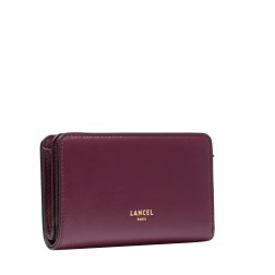 PORTEFEUILLE COMPACT ORIGAMI DE LANCEL CASSIS