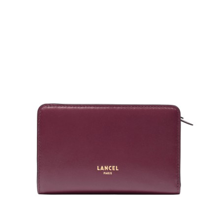 PORTEFEUILLE COMPACT ORIGAMI DE LANCEL CASSIS
