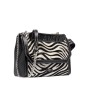 SAC À RABAT M NINON DE LANCEL ZEBRA MANIA NOIR/BLANC