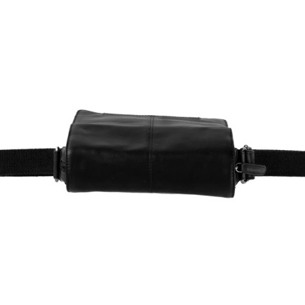 SAC BANDOULIÈRE EN CUIR NOIR RAPHAEL THE CHESTERFIELD BRAND