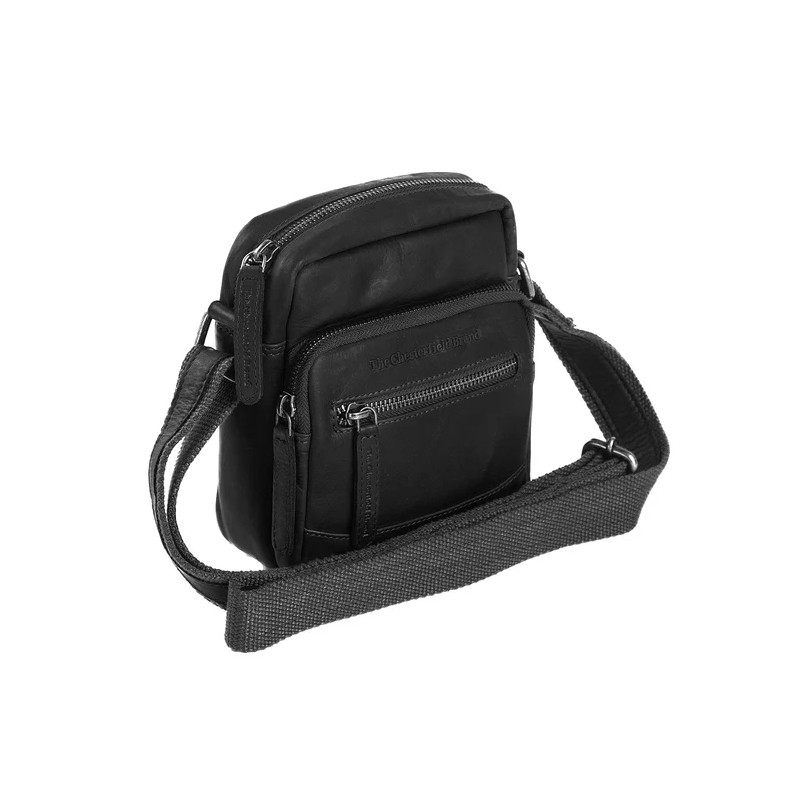 SAC BANDOULIÈRE EN CUIR NOIR BREMEN THE CHESTERFIELD BRAND