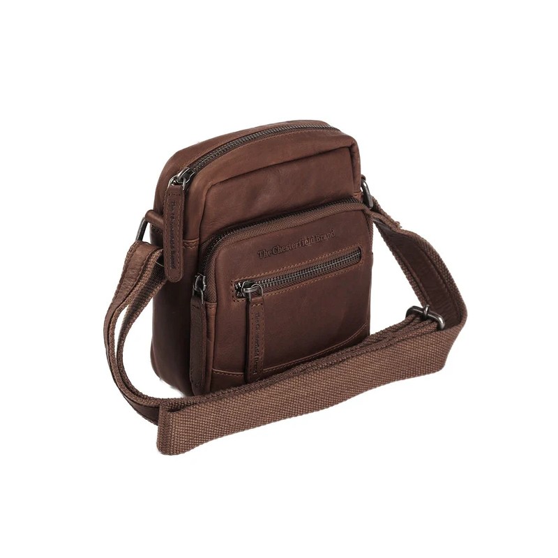 SAC BANDOULIÈRE EN CUIR MARRON BREMEN THE CHESTERFIELD BRAND