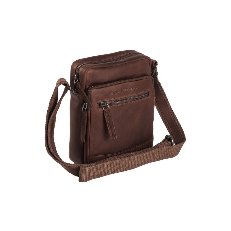SAC BANDOULIÈRE EN CUIR MARRON BIRMINGHAM THE CHESTERFIELD BRAND