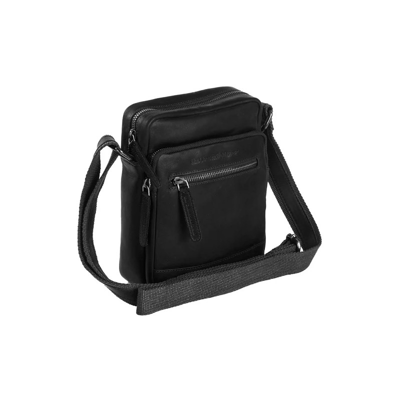 SAC BANDOULIÈRE EN CUIR NOIR BIRMINGHAM THE CHESTERFIELD BRAND