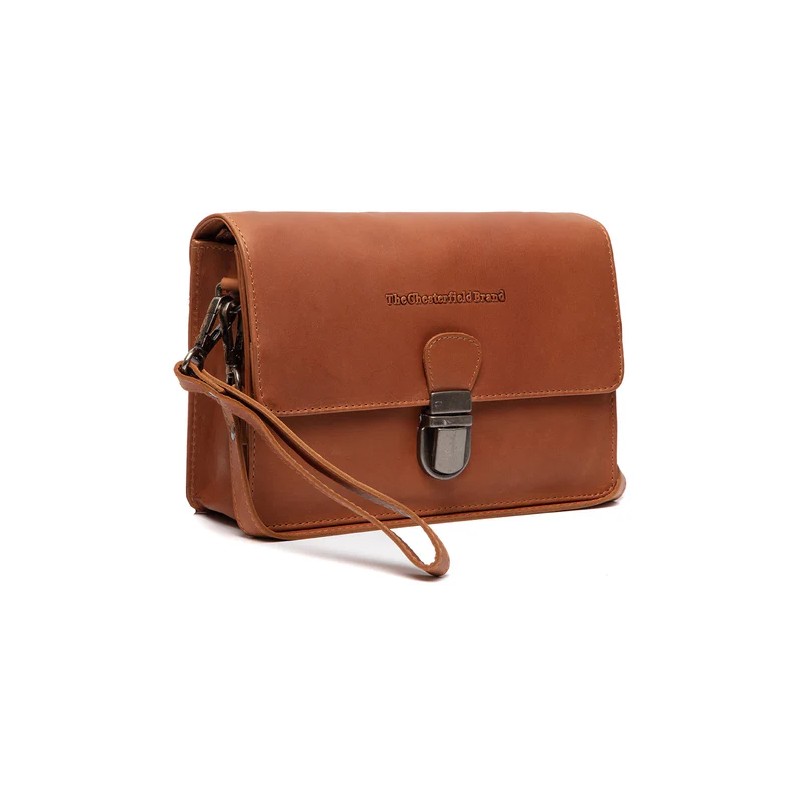 SAC BANDOULIÈRE EN CUIR COGNAC LUCCA THE CHESTERFIELD BRAND