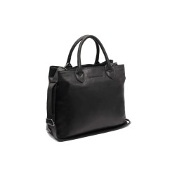 SAC BANDOULIÈRE EN CUIR NOIR PASSAU THE CHESTERFIELD BRAND