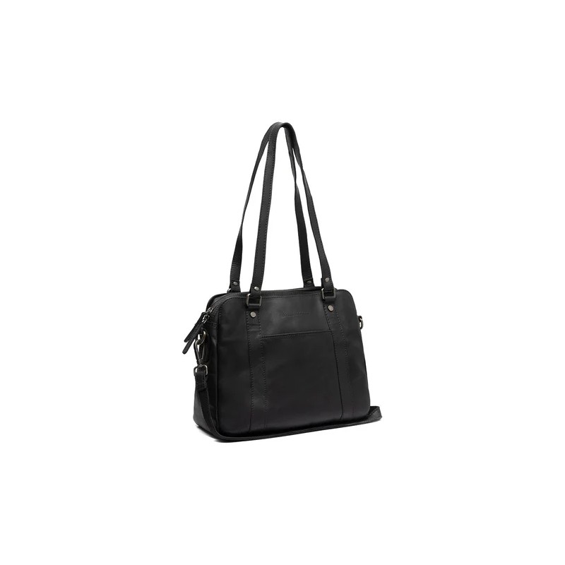 SAC BANDOULIÈRE EN CUIR NOIR PORLEZZA THE CHESTERFIELD BRAND SAC BANDOULIÈRE EN CUIR NOIR PORLEZZA THE CHESTERFIELD BRAND