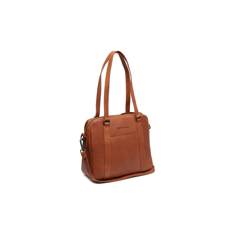 SAC BANDOULIÈRE EN CUIR COGNAC PORLEZZA THE CHESTERFIELD BRAND