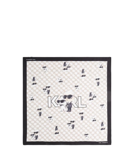 CARRÉ DE SOIE 60CM IKON BLANC KL