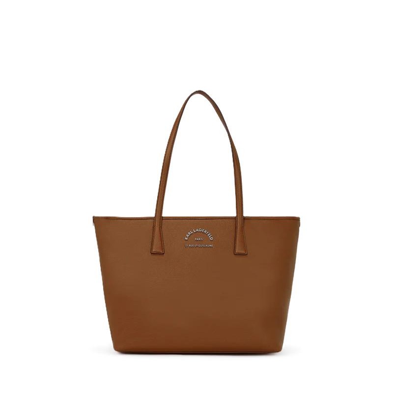 CABAS ÉPAULE RUE SAINT GUILLAUME MÉTAL TAN FONCÉ KL