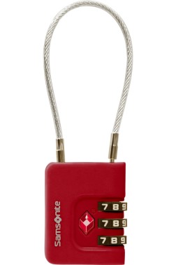CADENAS À CABLE TA RÉVOLUTION ROUGE SAMSONITE