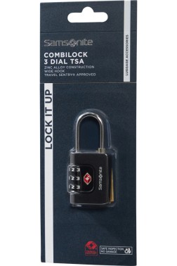 CADENAS TSA TA RÉVOLUTION NOIR SAMSONITE