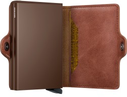 PORTE CARTES TWINWALLET VINTAGE COGNAC & BROWN SECRID
