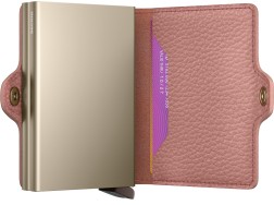 PORTE CARTES TWINWALLET PEBBLE ROSE SECRID