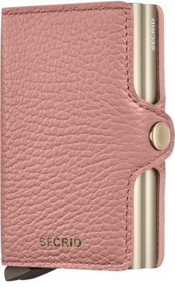PORTE CARTES TWINWALLET PEBBLE ROSE SECRID