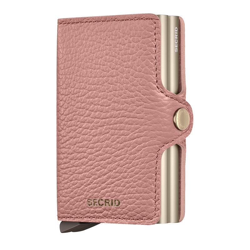 PORTE CARTES TWINWALLET PEBBLE ROSE SECRID PORTE CARTES TWINWALLET PEBBLE ROSE SECRID