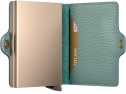 PORTE CARTES TWINWALLET PEBBLE SEA GREEN SECRID
