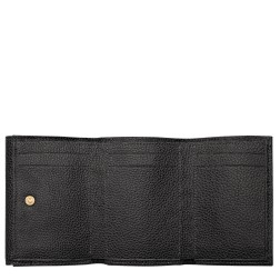 LONGCHAMP LE FOULONNÉ PORTEFEUILLE COMPACT NOIR