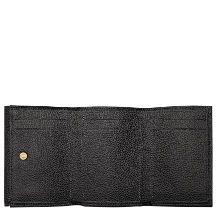 LONGCHAMP LE FOULONNÉ PORTEFEUILLE COMPACT NOIR