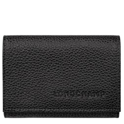 LONGCHAMP LE FOULONNÉ PORTEFEUILLE COMPACT NOIR
