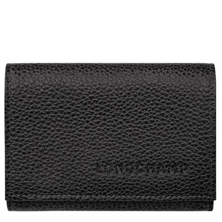 LONGCHAMP LE FOULONNÉ PORTEFEUILLE COMPACT NOIR