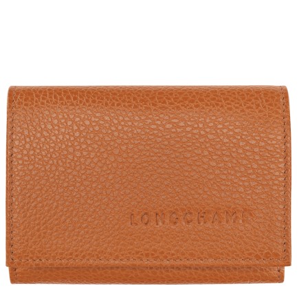 LONGCHAMP LE FOULONNÉ PORTEFEUILLE COMPACT AMBRE