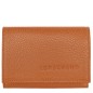 LONGCHAMP LE FOULONNÉ PORTEFEUILLE COMPACT AMBRE