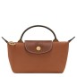LONGCHAMP LE PLIAGE ORIGINAL TROUSSE COSMÉTIQUE AVEC POIGNÉE COGNAC