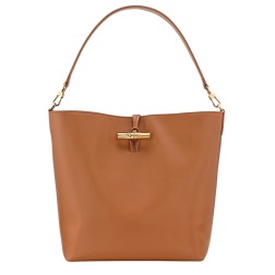 LONGCHAMP LE ROSEAU SLEEK SAC PORTÉ ÉPAULE M CAJOU