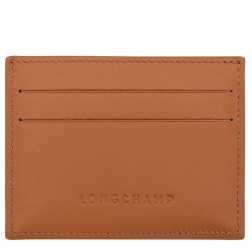 LONGCHAMP ROSEAU SLEEK PORTE-CARTES CAJOU